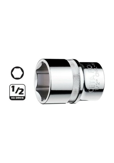 Ceta Form Ceta 1/2" 6 Köşe Lokma Anah 25 Mm-c22 H25