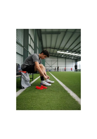 Football Unisex Krampon Set 1 Adet Çanta, + 1 Adet Çorap + 1 Adet Tekmelik Gri