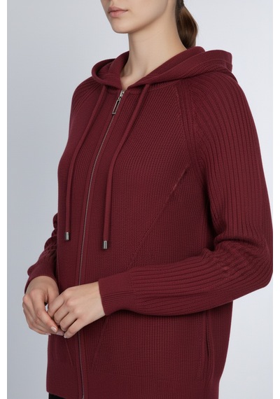 On Kadın Hırka 26kon69909 Bordo