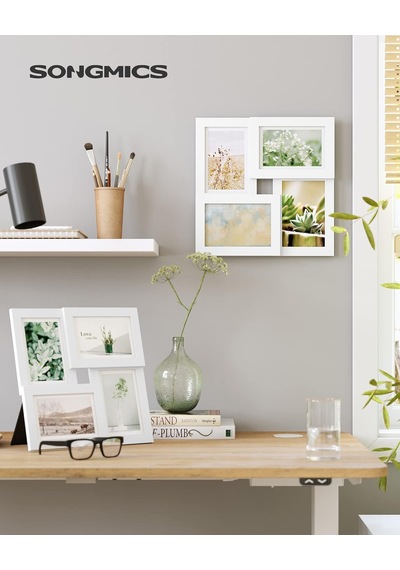 Songmıcs 4 Fotoğraf İçin Resim Çerçevesi Kolajı, 10 X 15 Cm Rpf25wt Sku: Smg8690010156150