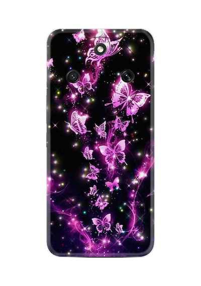 Honor Magic 8 Lite 5g Kılıf Boutique Baskılı Resimli Pembe Neon Kelebekler Pcode -100
