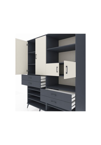 Kronos Gardrop 11 Raflı 4 Çekmeceli 4 Kapaklı 176x59x221 Antrasit-aytaşı/antrasit Aytaşı/antrasit Kronos Gardrop 11 Raflı 4 Çekmeceli 4 Kapaklı 176x59x221 Antrasit-aytaşı/antrasit Aytaşı/antrasit