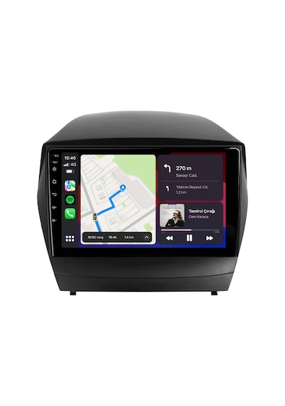 Hyundai İx35 2010-2015 Android Multimedya Carplay Android Auto Navigasyon Kameralı 8gb Ram 128gb 9"