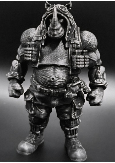 Ninja Turtles Rocksteady Figür 15 Cm Ninja Kaplumbağalar Rocksteady