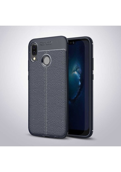 Huawei P20 Lite Kilif Deri Tarzi Niss Silikon Case 389468555
