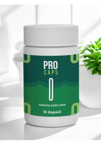 2 Kutu Bitkisel Takviye Edici Gıda Pro Caps 2x15 Li Procaps Çay Hediyesiyle