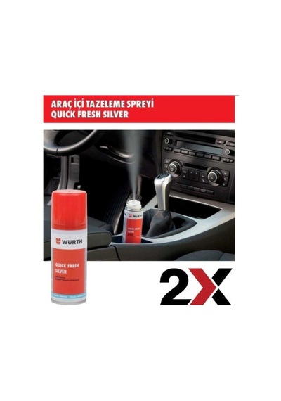 Quıck Fresh Araç Içi Hava Tazeleme Kötü Koku Giderme Spreyi 2 Adet 100ml. Renksiz