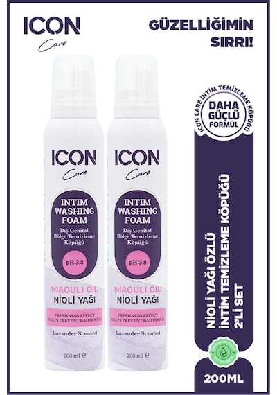 Icon Intım Genıtal Bölge Temizleme Köpüğü 2'li Set