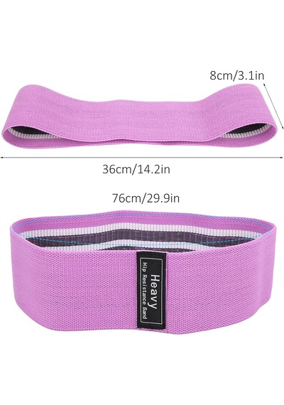 Gus Company Kalça Squat Bandı Dokuma - Fabric Glute Resistance Circle Booty Band Mor