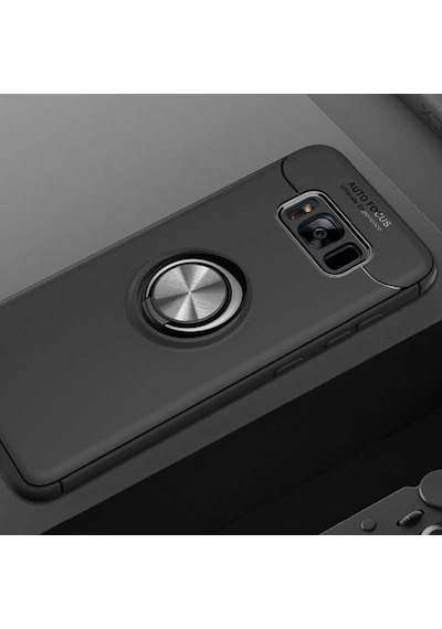 Samsung Uyumlu Galaxy S8 Plus Kılıf Yüzüklü Magnetli Ravel Case