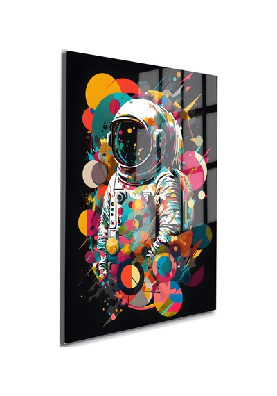Space/uzay Yapay Zeka Özel Tasarım Cam Tablo Ofis, Mutfak Çocuk Odası, Salon 120