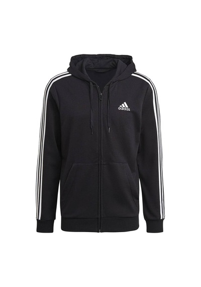 GK9032 Adidas M 3S Ft Fz Hd Erkek Sweat BLACK/WHITE