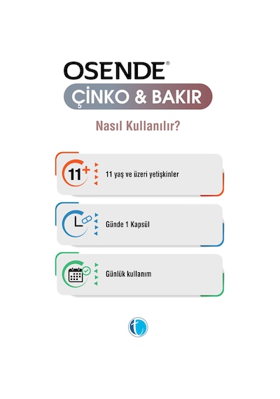 Osende Çinko & Bakır 60 Kapsül