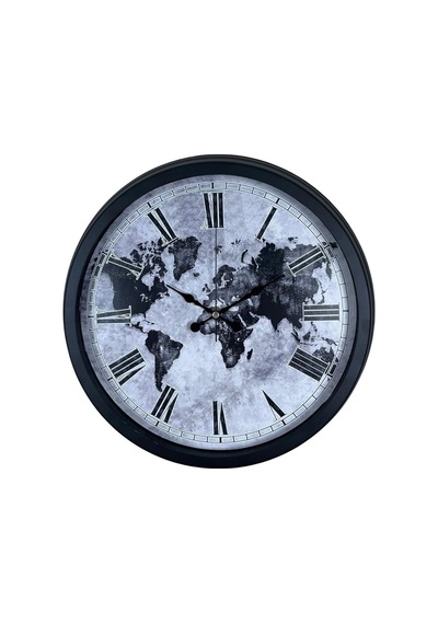 Worldline Black 40 Cm Metal Duvar Saati Çok Renkli