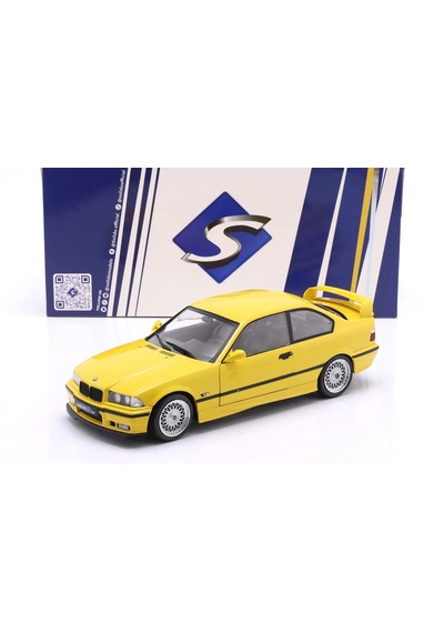 1:18 Ölçek Solido 1991 Bmw M3 E36 Coupe Solıdo Works Dakar Yellow Diecast Metal Minyatür Model Araba 25cm