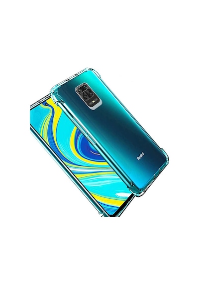 Kilifone - Redmi Note 9 Pro Uyumlu Kılıf Şeffaf Koruyucu Nitro Anti Shock Silikon - Renksiz - T14691