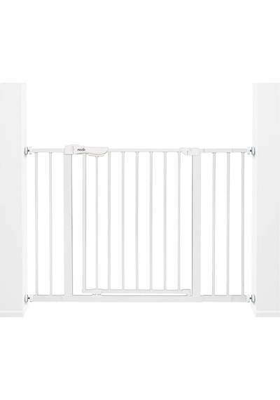Emniyet Metal Kapısı,beyaz 74,5-114 Cm Genişlik, 7 Cm Ve 14 Cm Uzatma, Basınçlı Kurulumlu