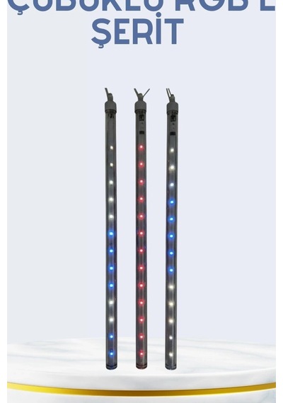 Led Kayan Yıldız Işığı 10 Çubuklu Meteor Efektli Dış Mekan Bahçe Aydınlatma Bx-316018 Çok Renkli