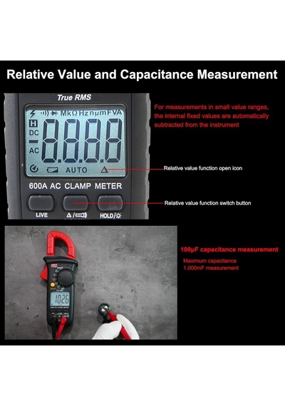 Akım Ölçüm Pensesi, Unı-t Ut200b+ Akım Pensesi Ac Akım True Rms Akım Ölçüm Cihazı Otomatik Ranging Ac/dc Geri