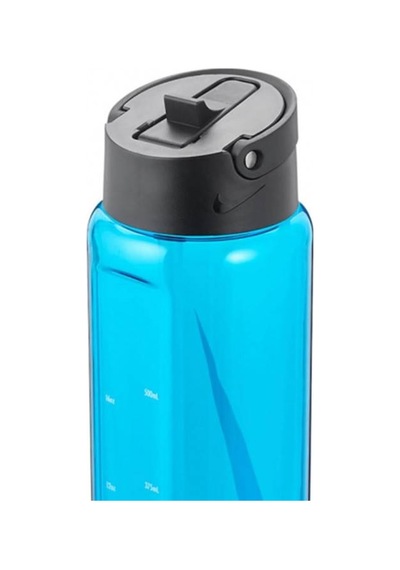 Nike Recharge Straw Pipet Bottle 24 Oz 0,71lt Bpa Free Bpa İçermeyen Pipetli Suluk Mavi Mavi