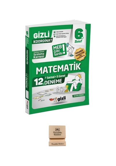 Gizli 6. Sınıf Matematik 12'li Deneme-meb Gibi Sordu + Telefon Standı