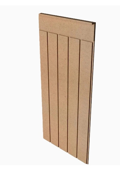 Mdf Cnc Işlemeli Dekoratif Boyanabilir Duvar Paneli 102x45cm 6mm 102x45cm