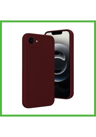 Vaveni İphone 16e Uyumlu Kılıf Viera Silikon - Bordo Arz