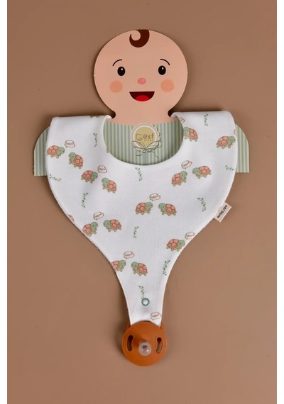 E&f Store 3'lü Sıvı Geçirmez Emzik Tutuculu Mama Önlüğü Seti Çok Renkli