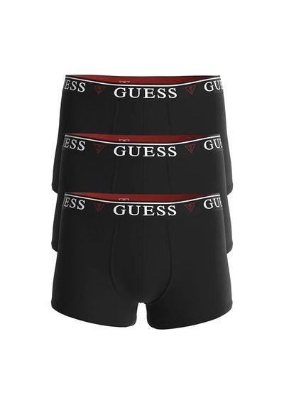 Guess Erkek 3 Lü Boxer U97g01kcd31-a996 Siyah