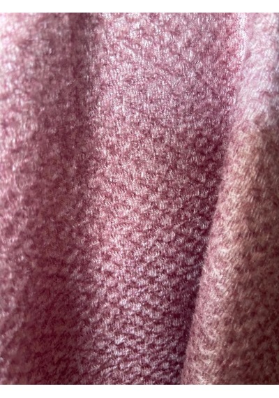 Eys Yerli Üretim A Kalite Keten Desenli Döşemelik Kumaş Pembe