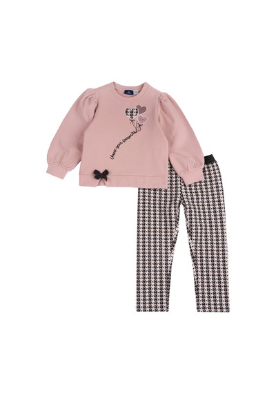 Chicco Sweatshirt Ve Desenli Pantolon Takım 09100224000000 000015 Medıum Pınk