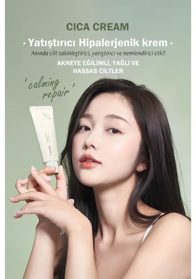 Luvum Bariyer Onarımı Destekleyen Centella Özlü Nemlendirici, Yatıştırıcı Luvum Calming Repair Cica Cream