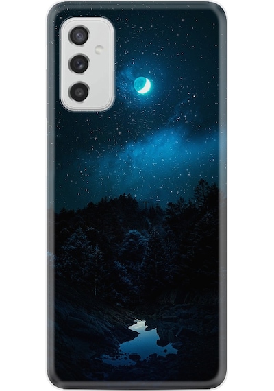 Samsung Uyumlu Galaxy M52 Kılıf Silikon Gece 1633