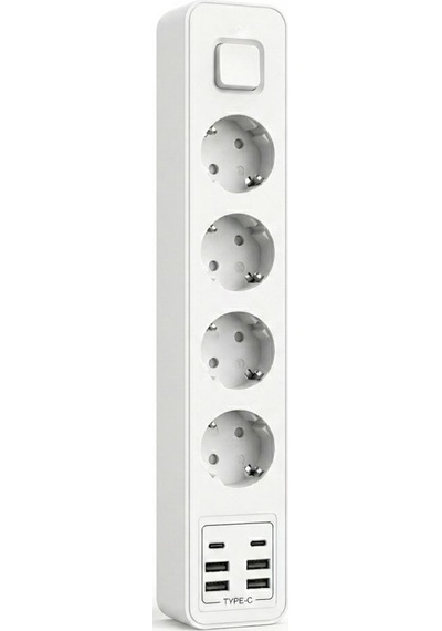 Çeşithane Us02 4lü Akım Korumalı Priz 3500w 16a Usb Type C Uzatma 1