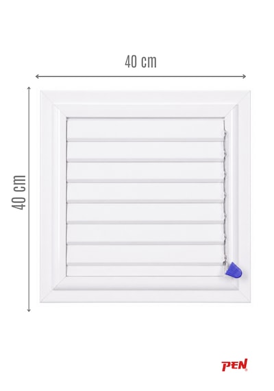 Alüminyum Banyo Wc Havalandırma Menfezi 40x40 Beyaz Seri