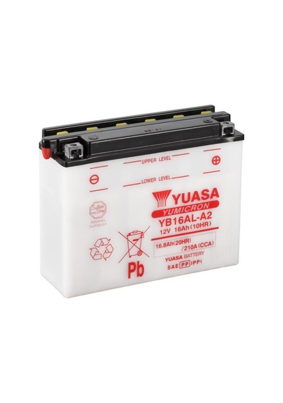 Yuasa 12v 16 Ah Motosiklet Aküsü 200 A (en) (207*72*164) (yb16al- N11.11120