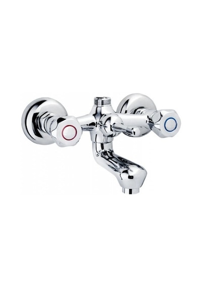 Banyo Duş Bataryası Klasik Çevirmeli Krom
