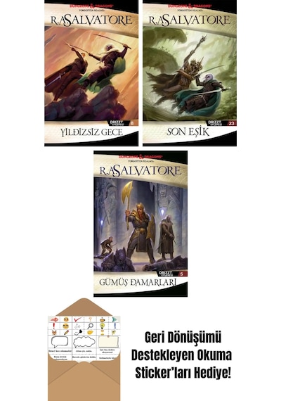 Yıldızsız Gece Drizzt Efsanesi 8. Kitap + Son Eşik Drizzt Efsanesi 23. Kitap + Gümüş Damarları Drizzt Efsanesi 5. Kitap