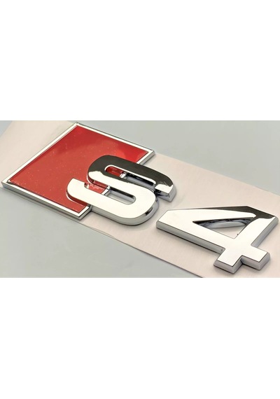 Audi S4 Uyumlu Krom Bagaj Yazısı Logosu Arması 3m 3d Abs