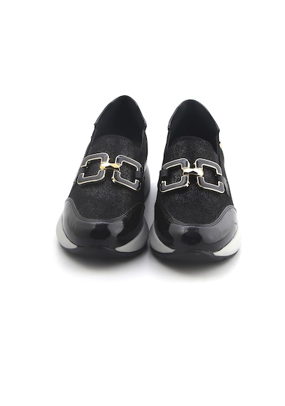 Oxford Klasik Kadın Diğer 5d5458ds Donna Serena 5458ds Camoscio Glitter Nero Siyah