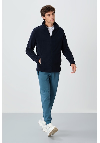 Air Jones Tommy Life Hardy Lacivert Standart Kalıp Polar Erkek Sweatshirt - 88299 Lacivert