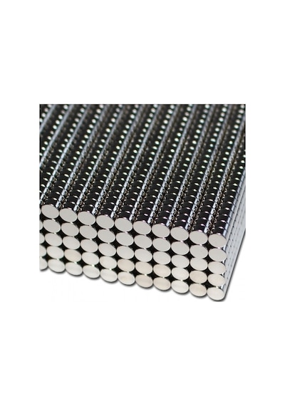 50 Adet Çap 4Mm X Kalınlık 2Mm Yuvarlak Güçlü Neodyum Mıknatıs N11.24509