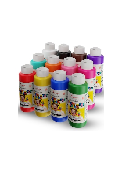 Red Rose Tüm Renkler Parmak Boyası 12'li Set 12 x 120 ML