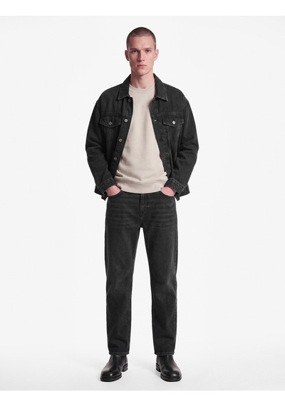 Koton Pamuklu Cepli Vintage Straight Fit Jean Pantolon Siyah 7wam40320nd