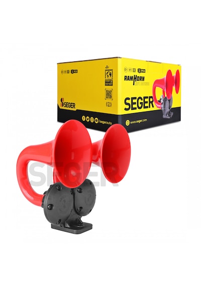 Seger 24 Volt Çift Boynuz Salyangoz Havalı Korna