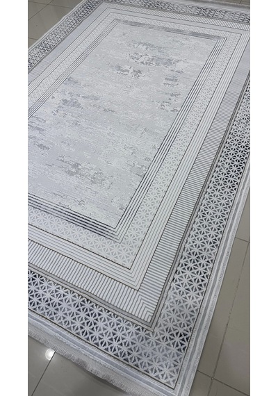 Safyün Halı Kadife Kf463 Gri 200 X 290 Renkli