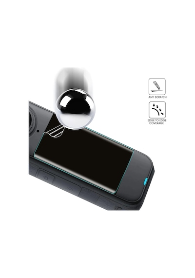 Insta360 X4 Air Aksiyon Kamera Uyumlu 2 Adet Şeffaf Ekran Koruyucu Nano Jelatin