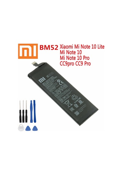 Senalstore Xiaomi Mi Note 10 Lite / C9 Pro Uyumlu Pil Batarya Bm52 + Tamir Seti