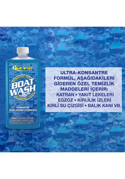 Starbrite - Tekne Temizleyici Ağır Hizmet Konsantre 500 Ml : 1-2 Kapakla Tam Temizlik, Cilayı Sökmeyen Güçlü Formül