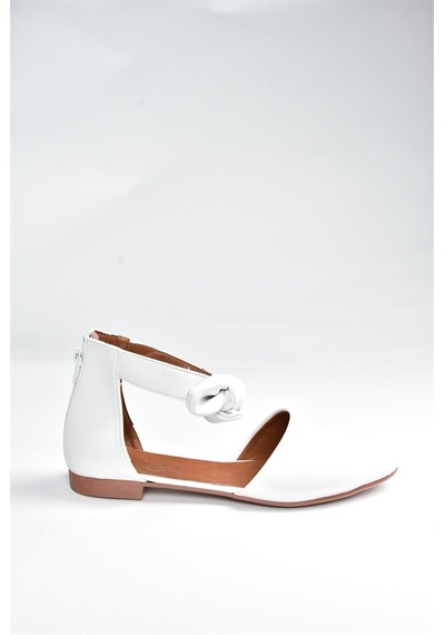 Fox Shoes Beyaz Kadın Babet H726761509 Beyaz